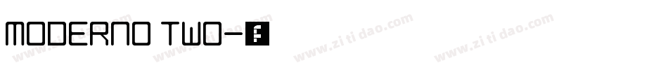 Moderno Two字体转换